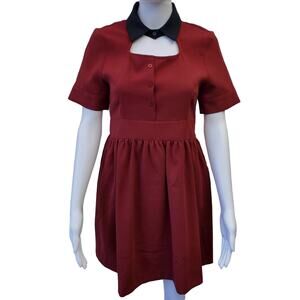 Sister Jane Dress Size L Dark Academia Wednesday Addams Vamp Collegiate Witchy